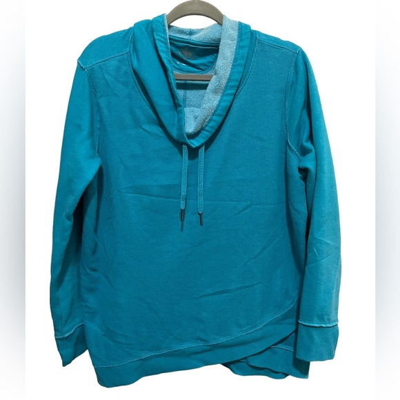 Calvin Klein - cowl neck sweatshirt - Turquoise - size XL - Picture 1 of 3